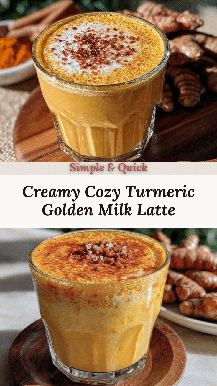 creamy turmeric golden milk latte recipe