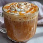 creamy vanilla chai latte recipe - featured image