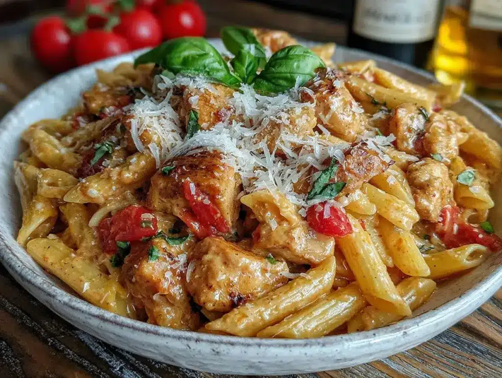 creamy vodka sauce pasta - featured image