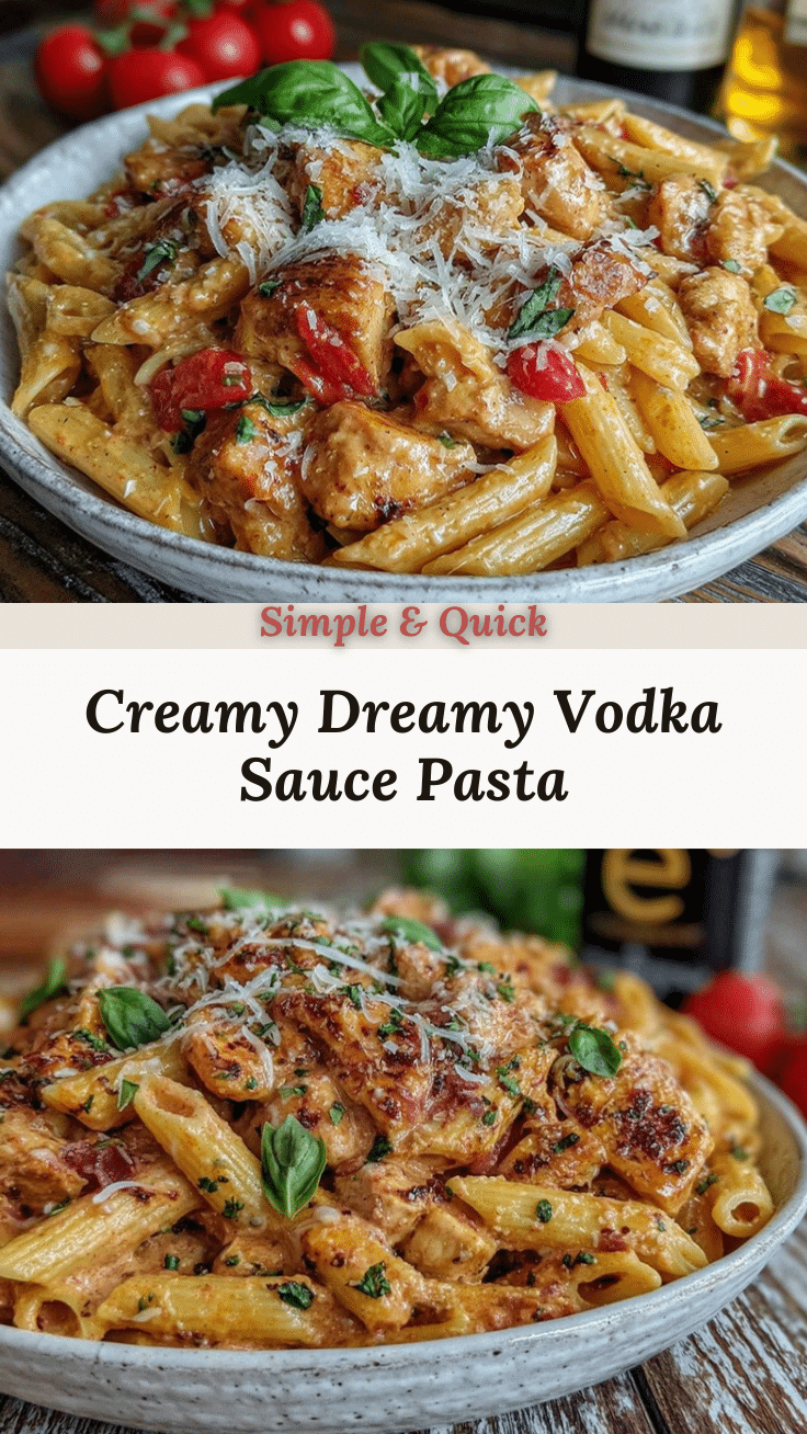 creamy vodka sauce pasta recipe