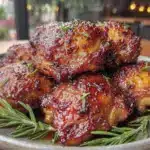 crispy balsamic glazed chicken thighs - featured image