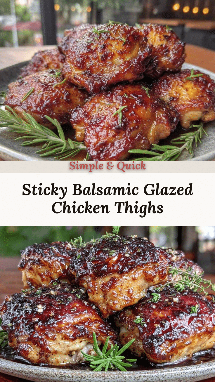 crispy balsamic glazed chicken thighs recipe