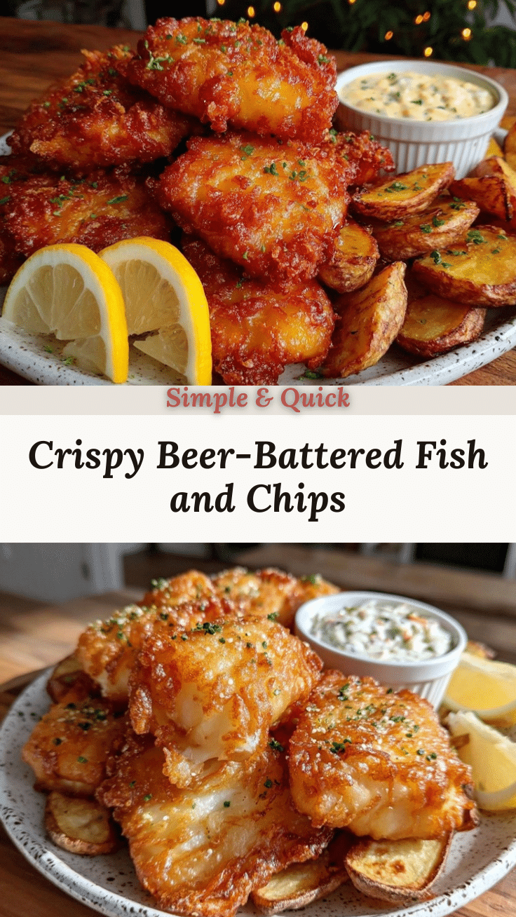 crispy beer-battered fish and chips recipe