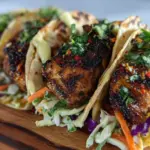 crispy blackened mahi mahi tacos - featured image