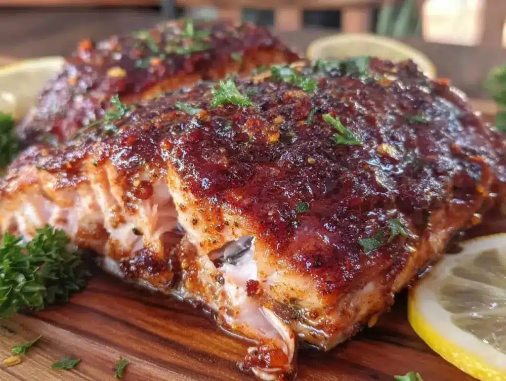 crispy blackened salmon - featured image