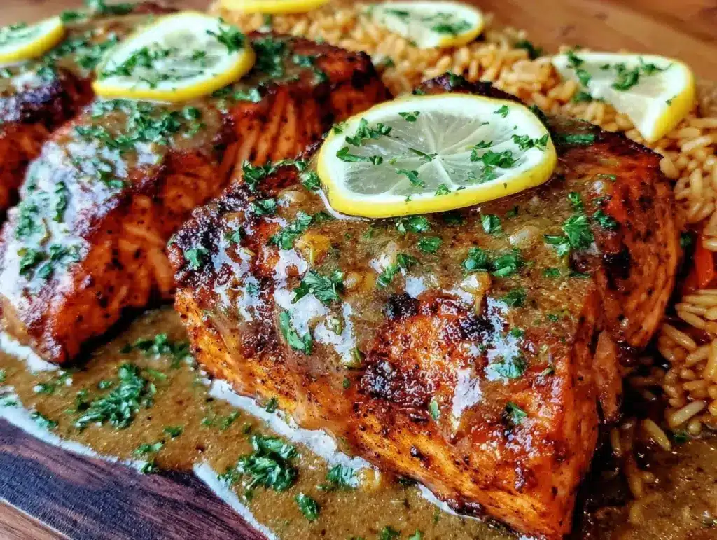crispy cajun salmon - featured image