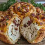crispy cheesy crack chicken pinwheels - featured image
