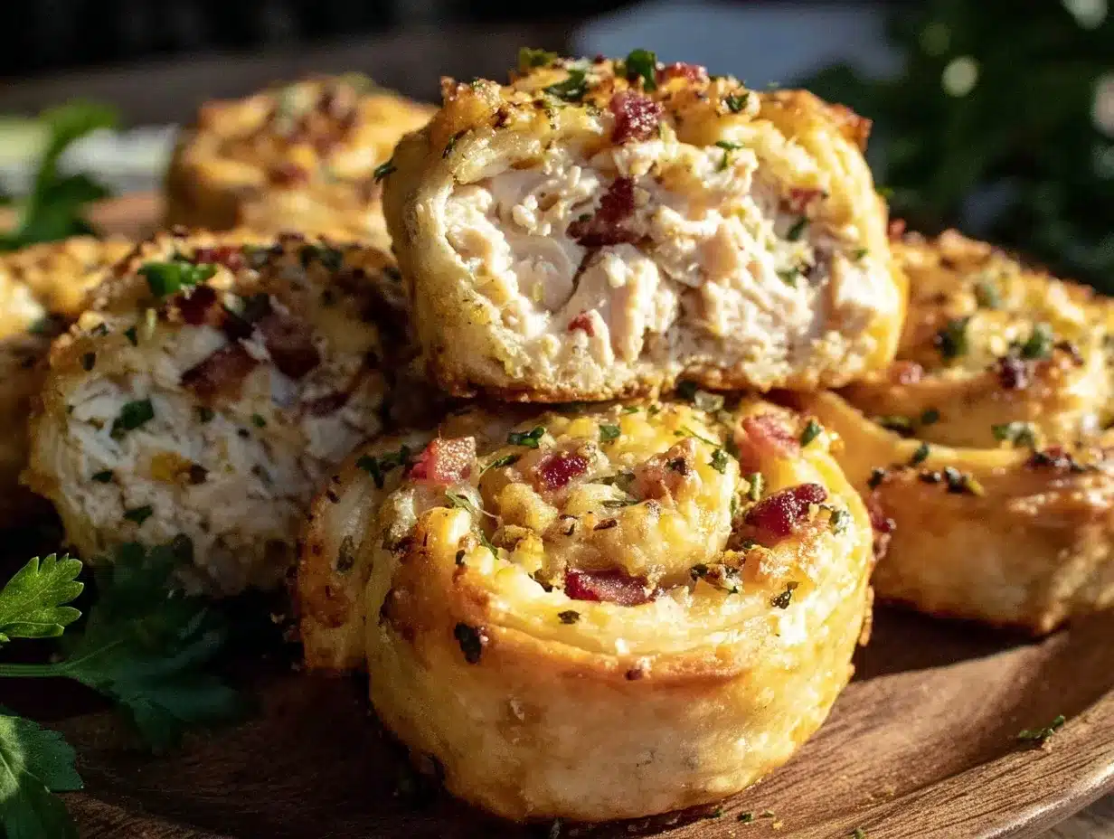 crispy cheesy crack chicken pinwheels preparation steps