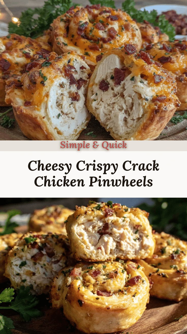 crispy cheesy crack chicken pinwheels recipe