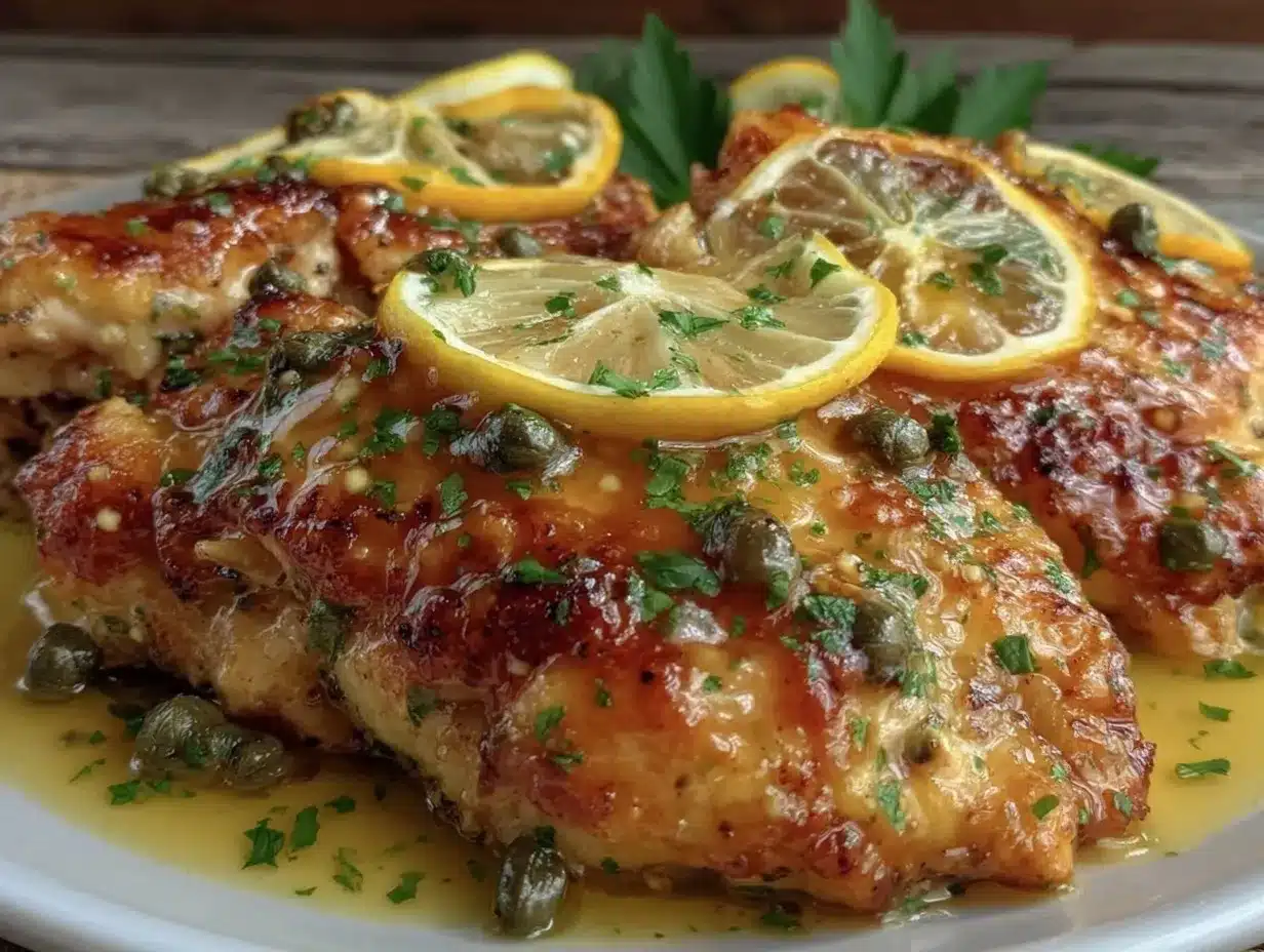 crispy chicken piccata preparation steps