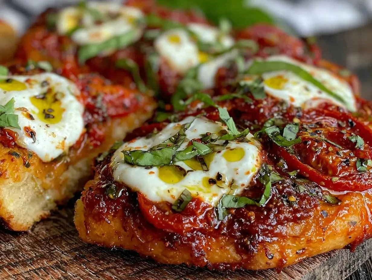 crispy Margherita pizza preparation steps