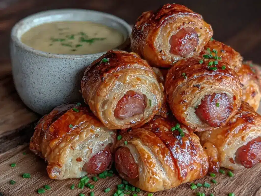 crispy pigs in a blanket recipe - featured image