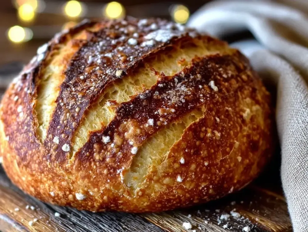 crispy rustic italian bread recipe - featured image