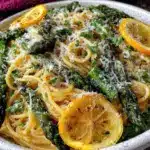 fresh lemon asparagus pasta - featured image