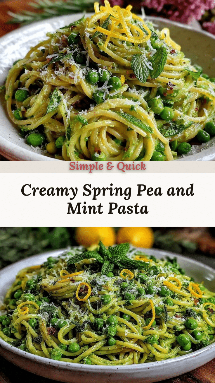 Fresh Spring Pea and Mint Pasta recipe