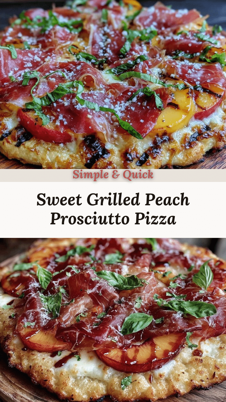 grilled peach and prosciutto pizza recipe