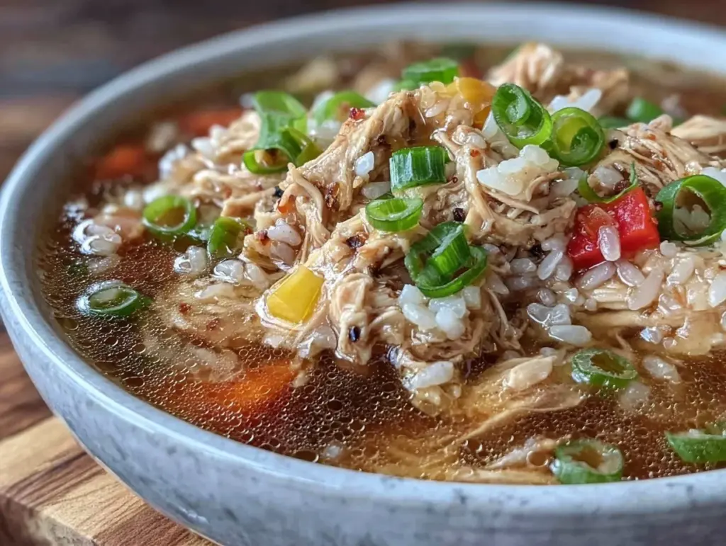 healing chicken rice soup - featured image