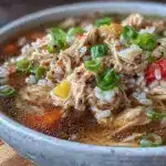 healing chicken rice soup - featured image