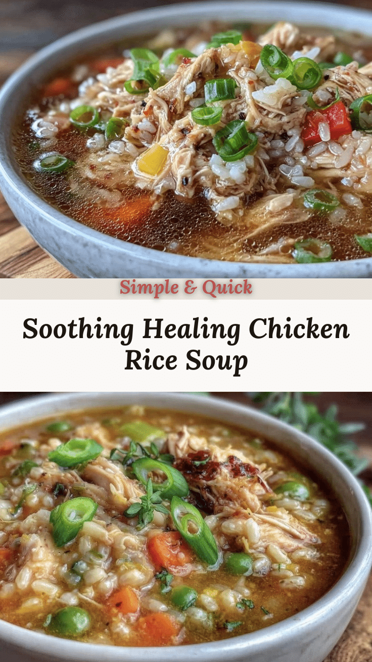 healing chicken rice soup recipe