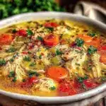 immune-boosting chicken vegetable soup - featured image
