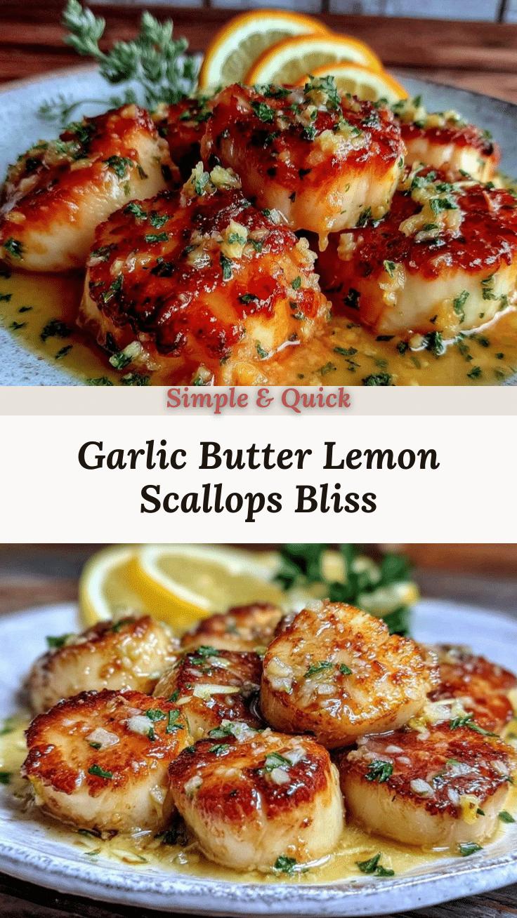 lemon garlic butter scallops recipe