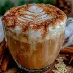 maple cinnamon oat milk latte - featured image