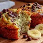 moist chocolate chip banana muffins - featured image