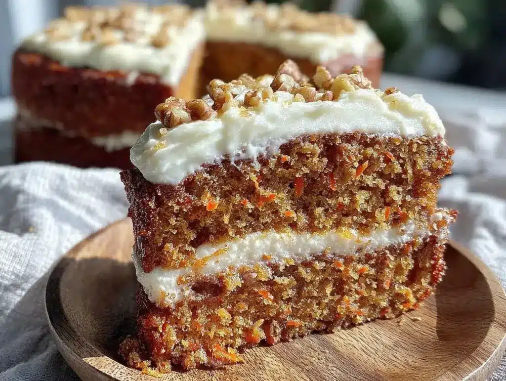 moist classic carrot cake - featured image