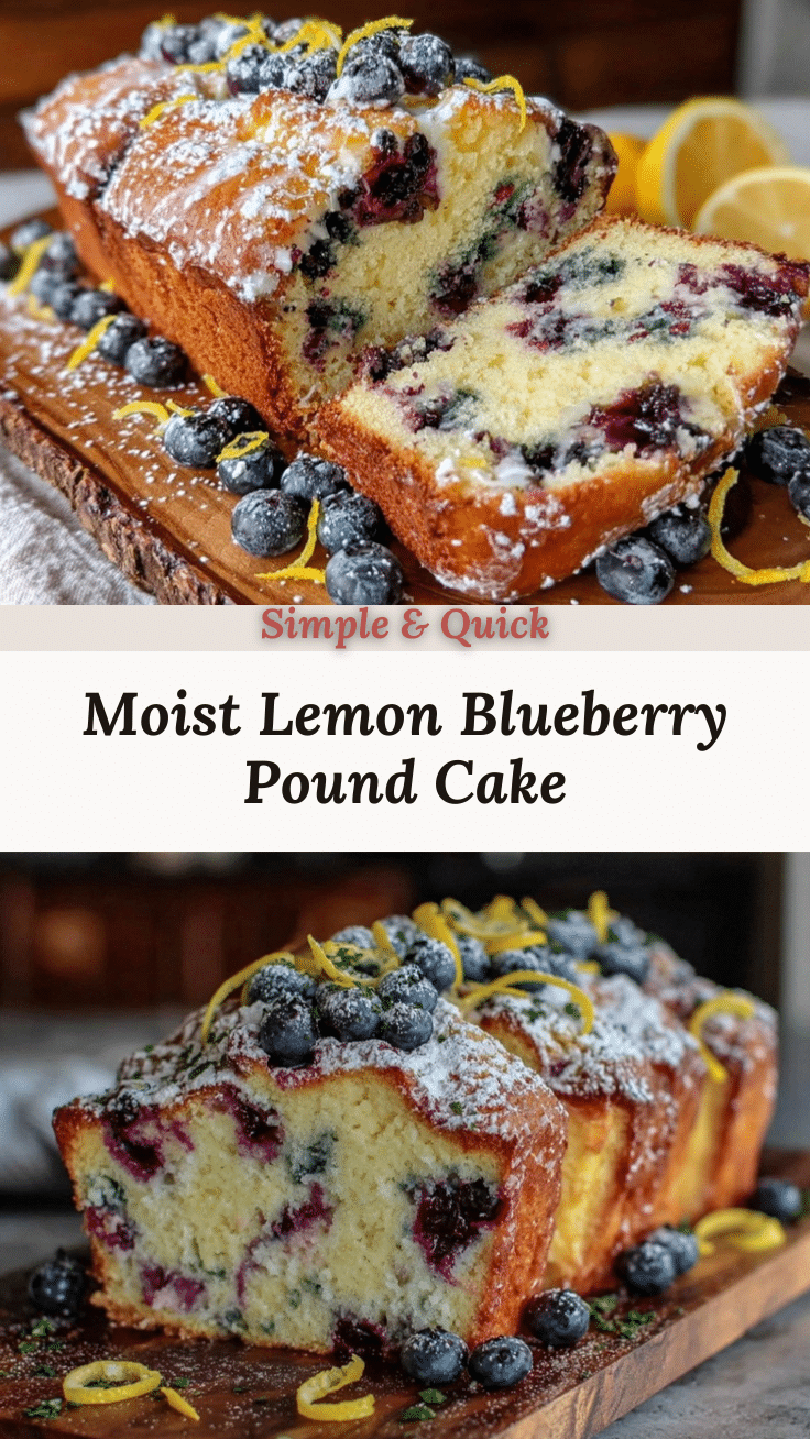 moist lemon blueberry pound cake recipe