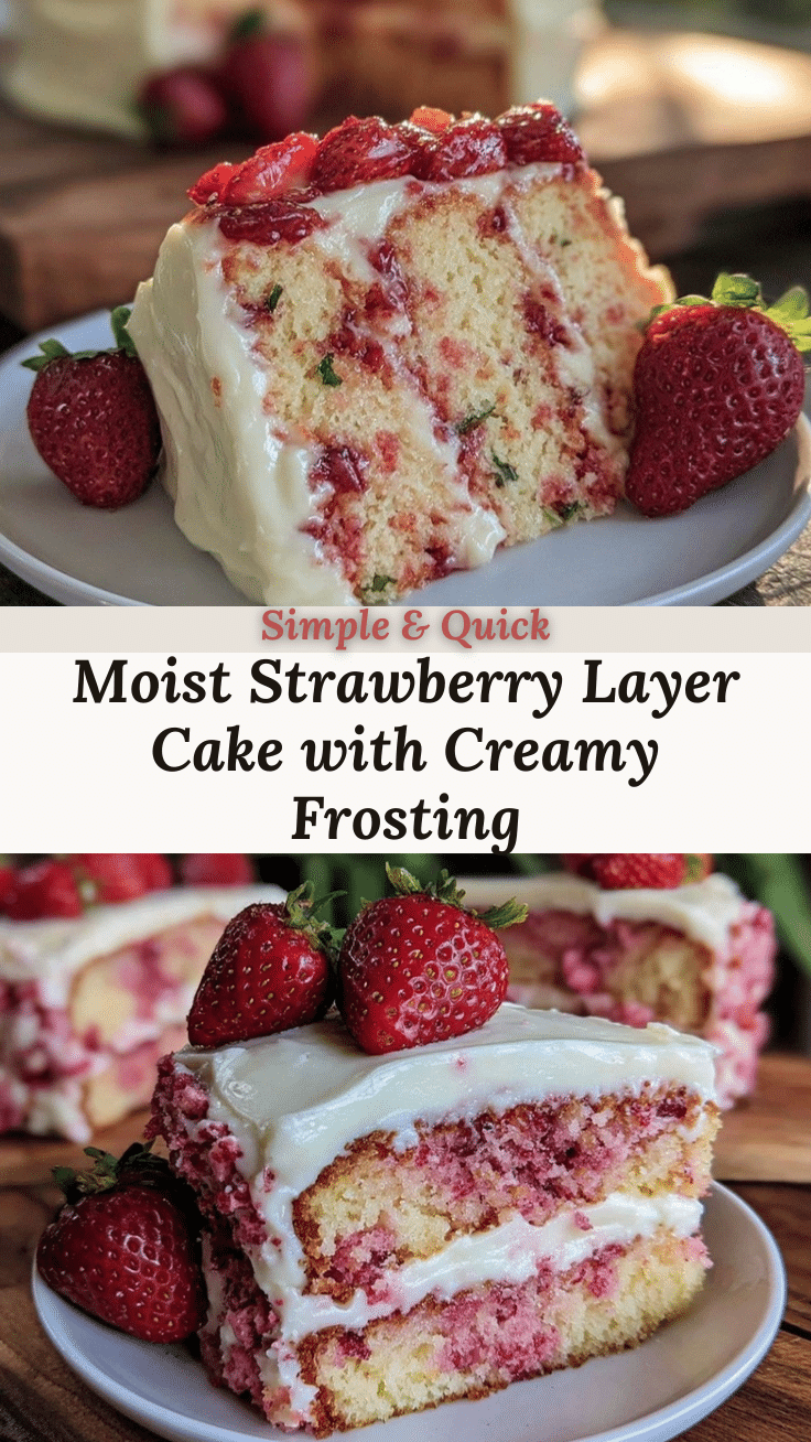 moist strawberry layer cake recipe