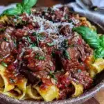 slow cooker beef ragu - featured image