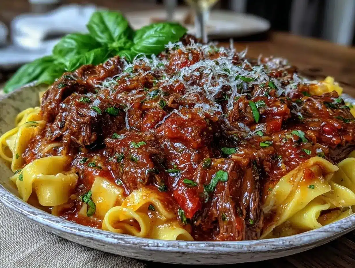 slow cooker beef ragu preparation steps
