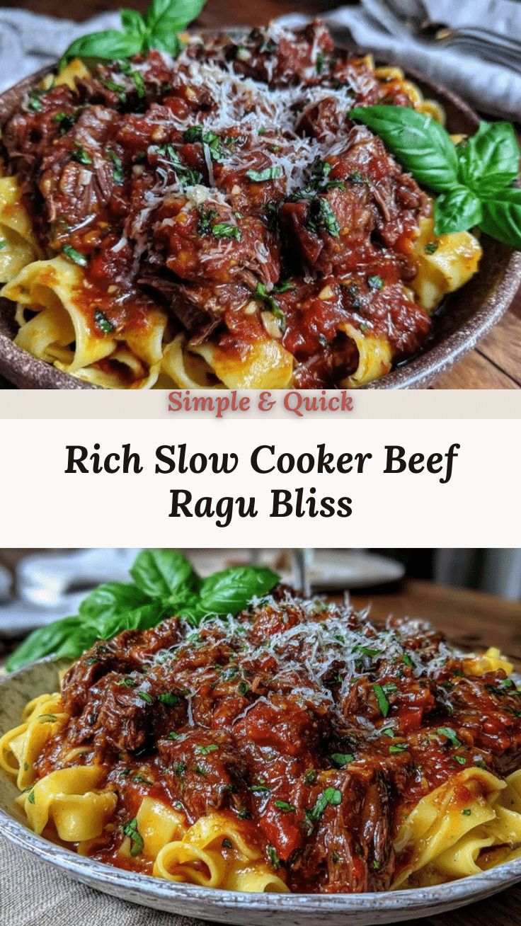 slow cooker beef ragu recipe