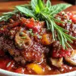 slow cooker chicken cacciatore - featured image