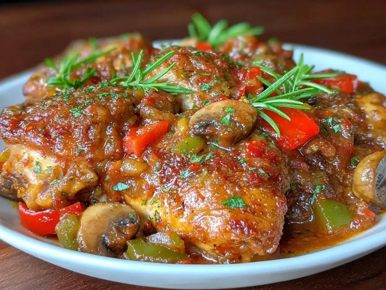 slow cooker chicken cacciatore preparation steps