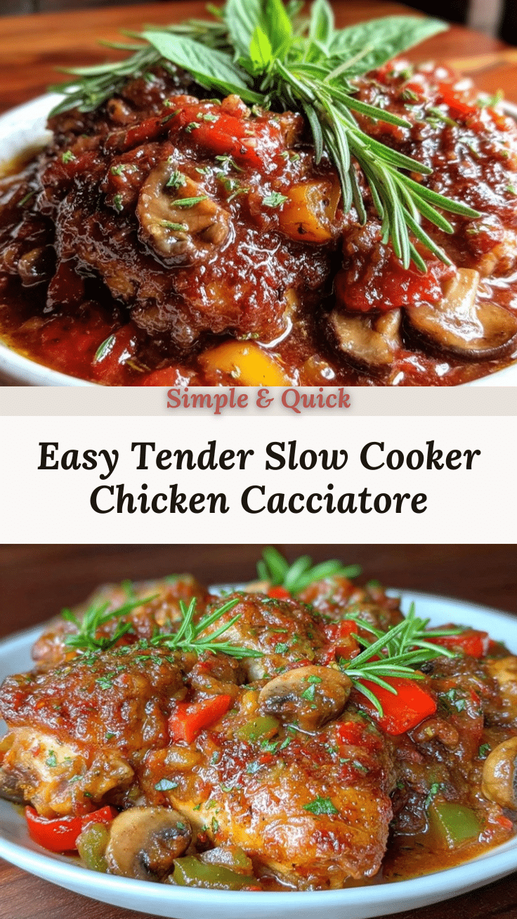 slow cooker chicken cacciatore recipe