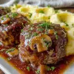 slow cooker salisbury steak - featured image