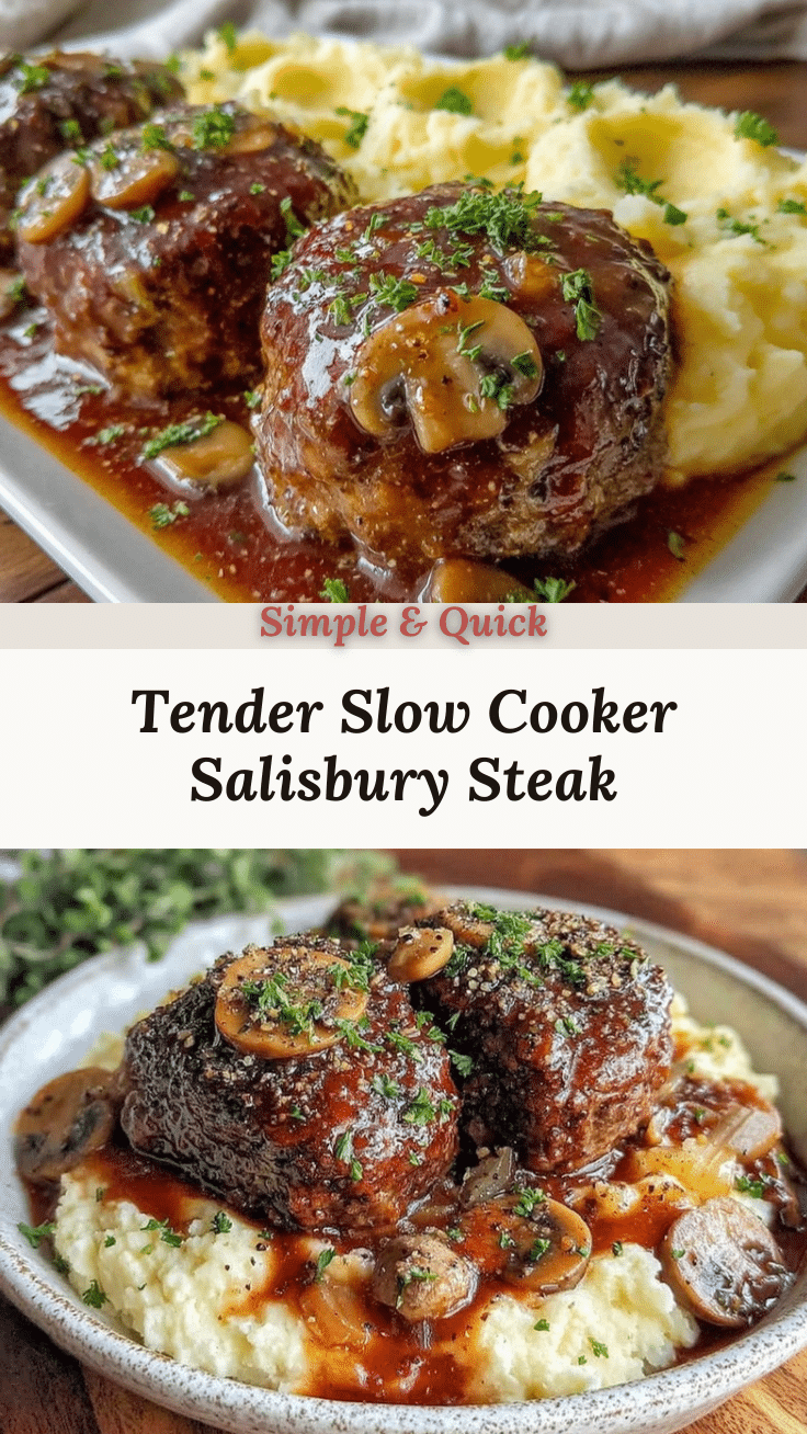 slow cooker salisbury steak recipe