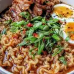 spicy Korean ramen pork belly - featured image