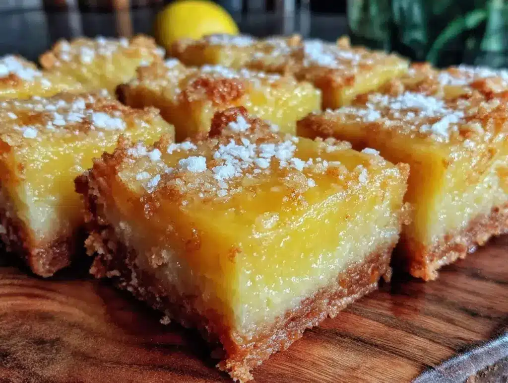 tangy lemon bars - featured image