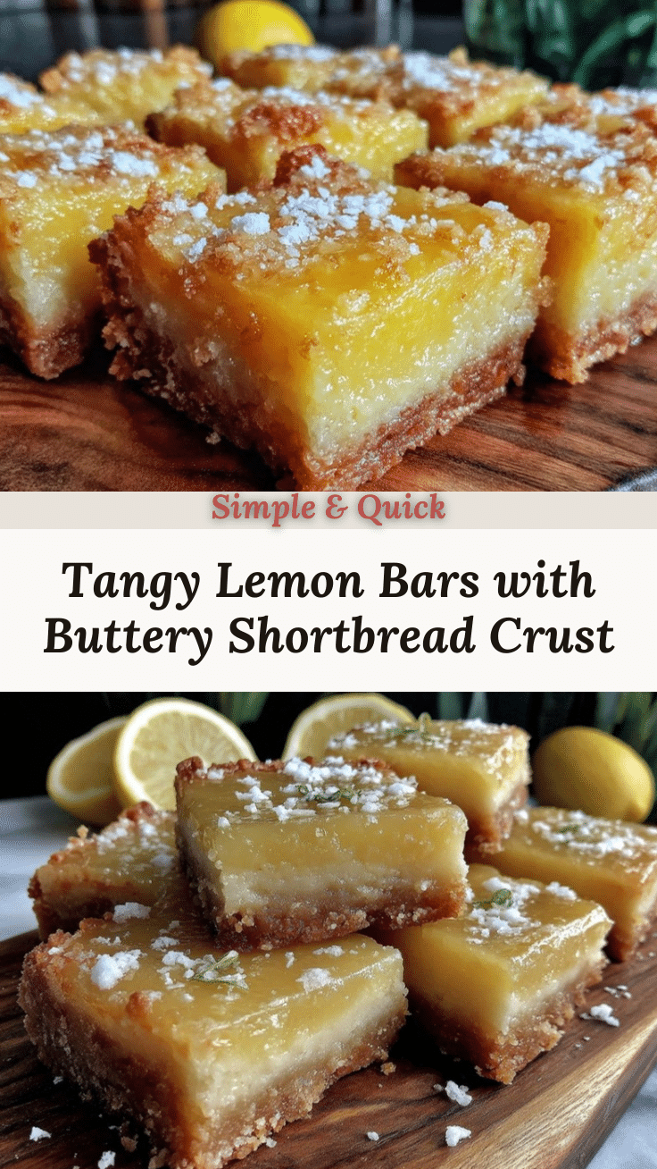 tangy lemon bars recipe