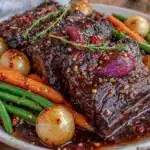 tender braised beef brisket - featured image