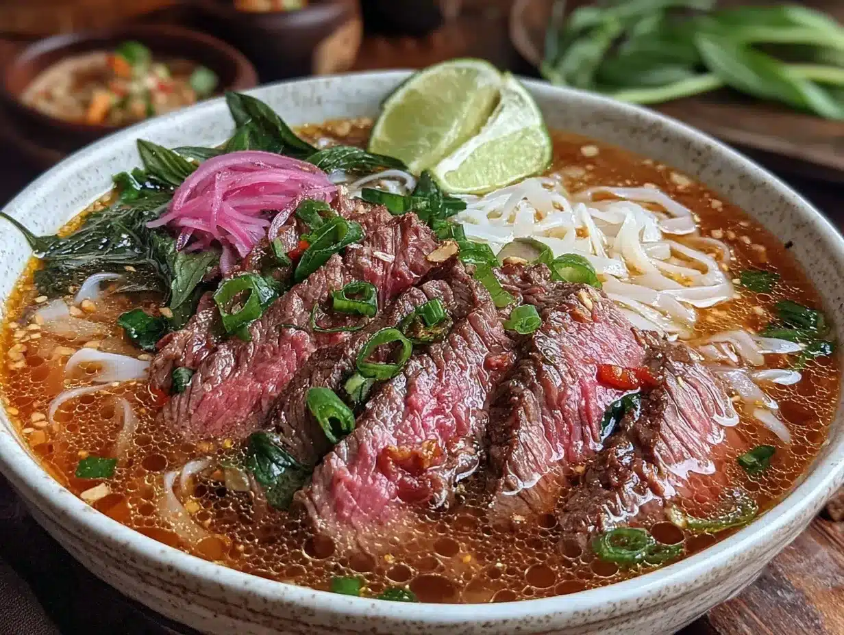Vietnamese pho soup recipe preparation steps