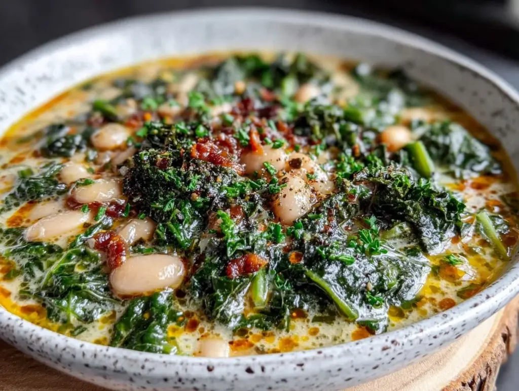 white bean kale soup - featured image