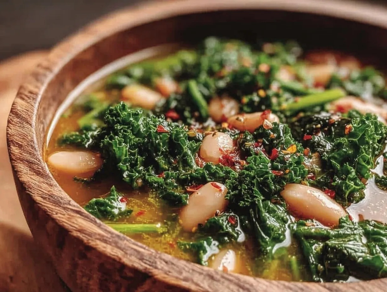 white bean kale soup preparation steps