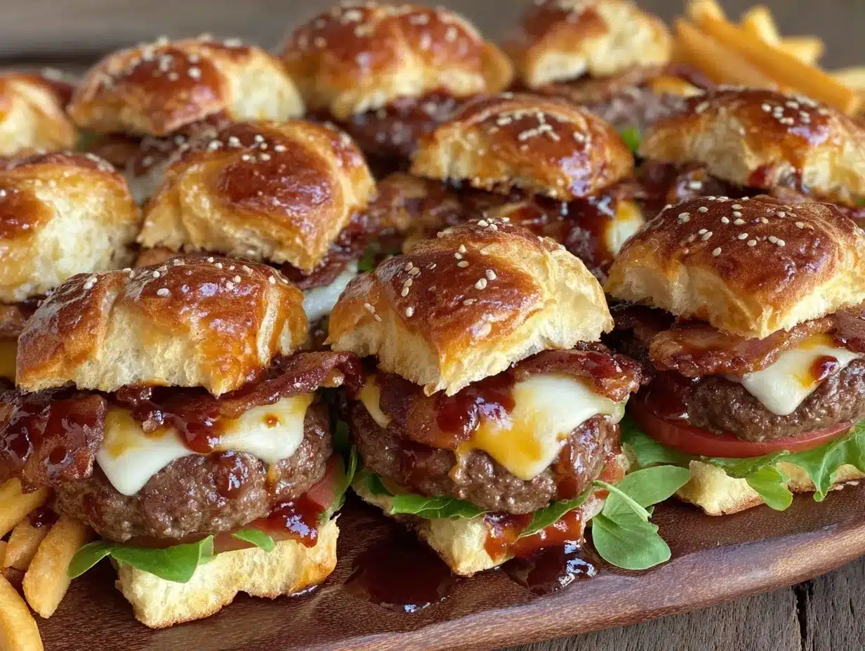 bbq bacon cheeseburger sliders preparation steps