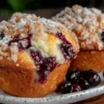blueberry streusel muffins - featured image
