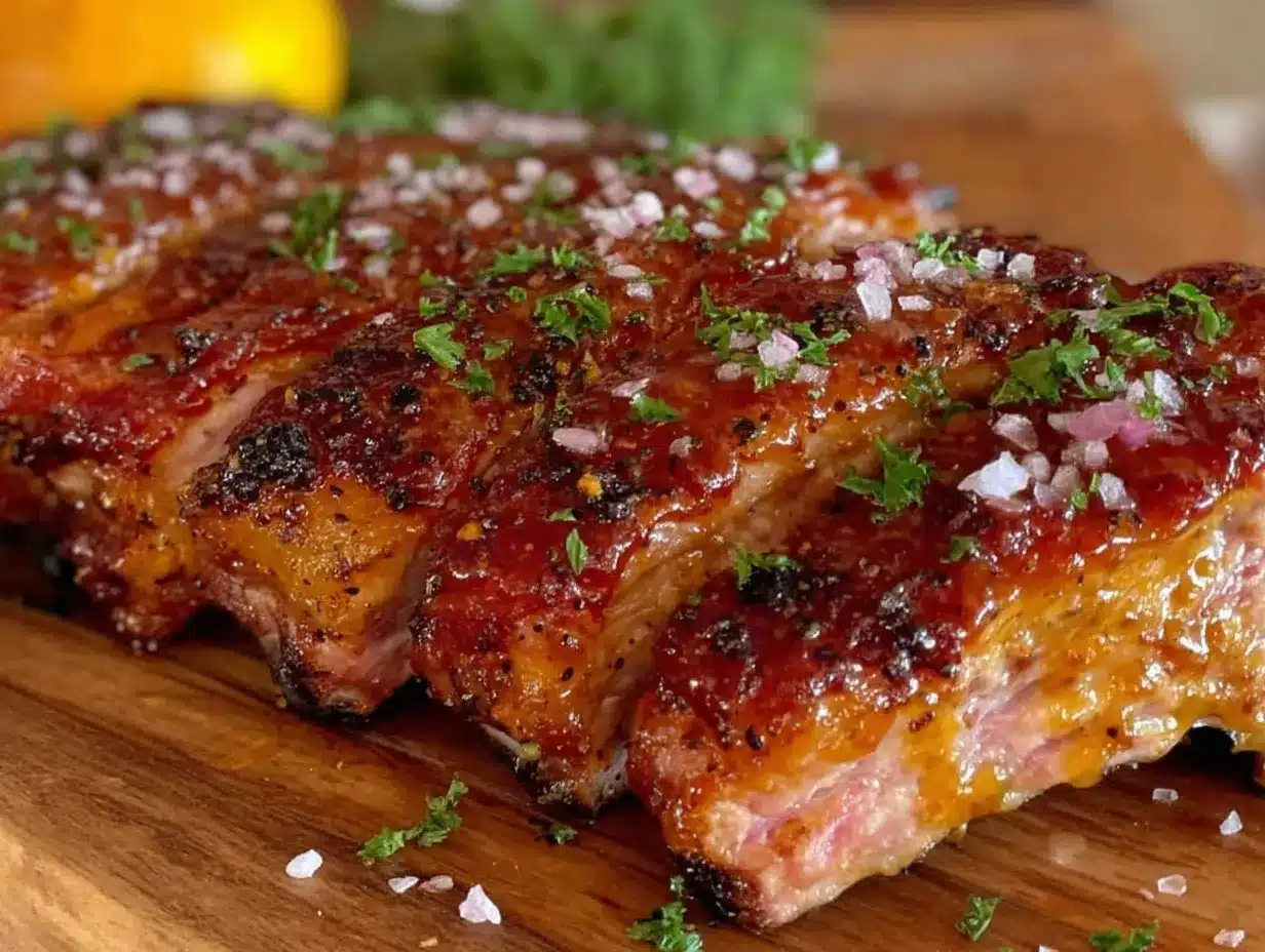 bourbon glazed baby back ribs preparation steps