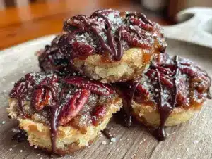 bourbon pecan pie bites - featured image