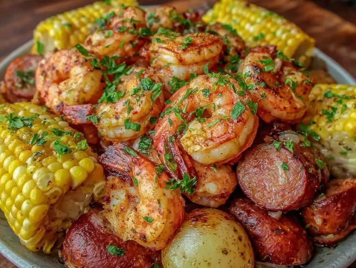 campfire foil packet shrimp boil preparation steps